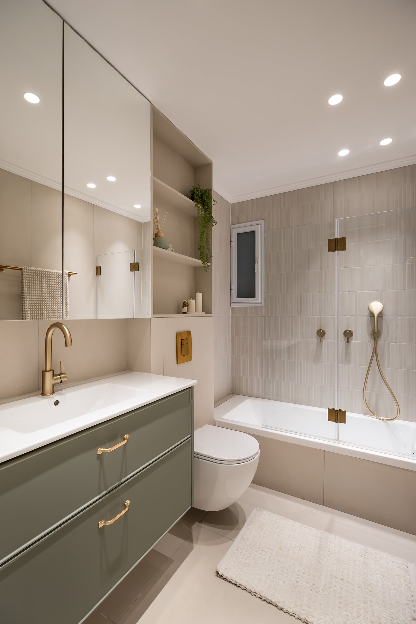Family Bathroom - interior design project example 1 by TwoDesign Israel