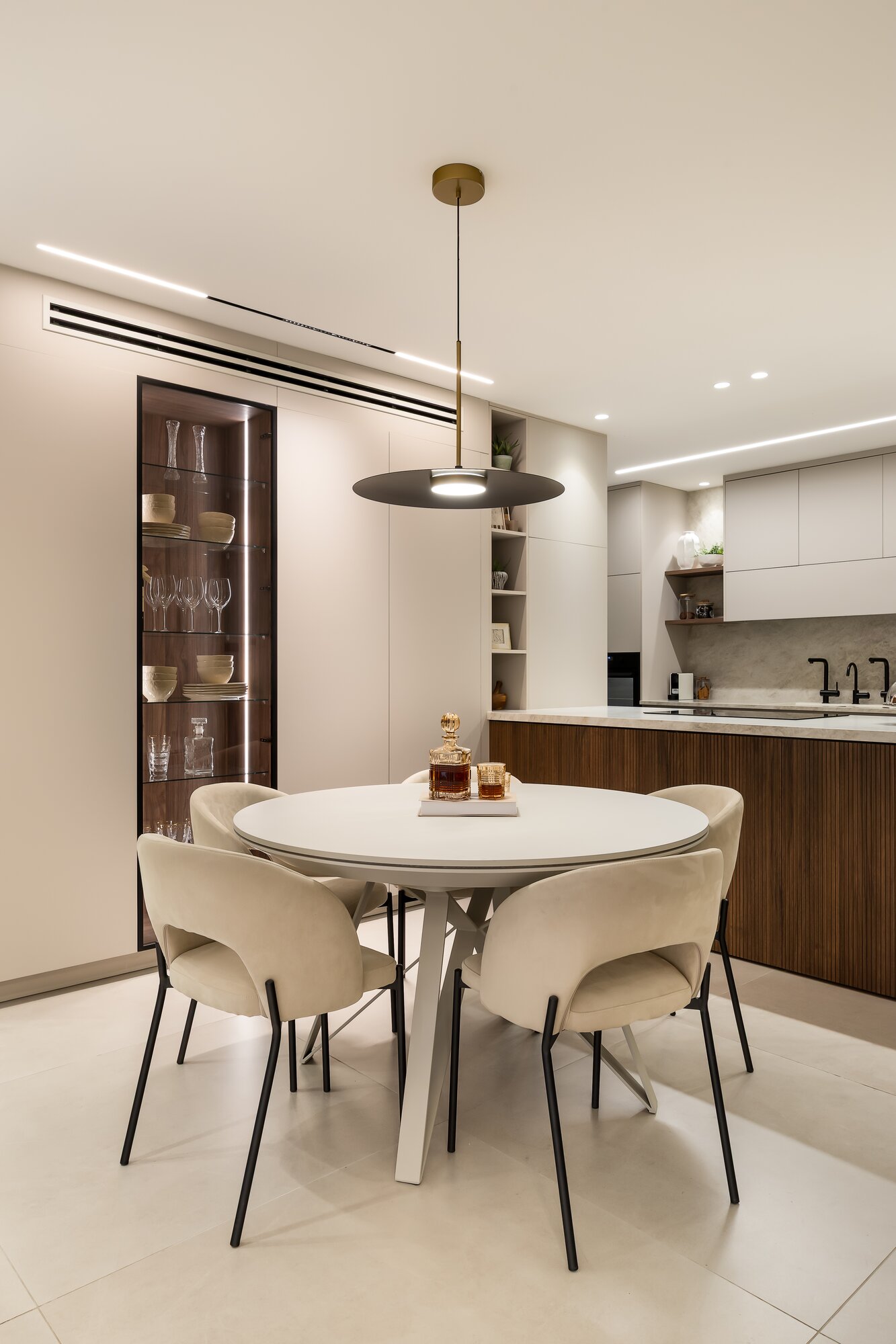 Penthouse Kitchen & Dining - interior design project example 4 by TwoDesign Israel